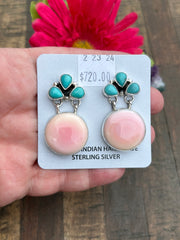 "Cotton Candy" and Carico Lake Earrings