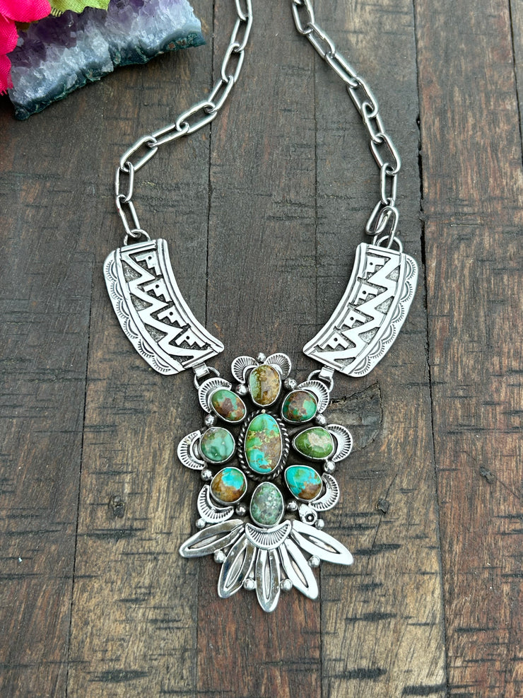 Mixed Mines Stamped Necklace #1