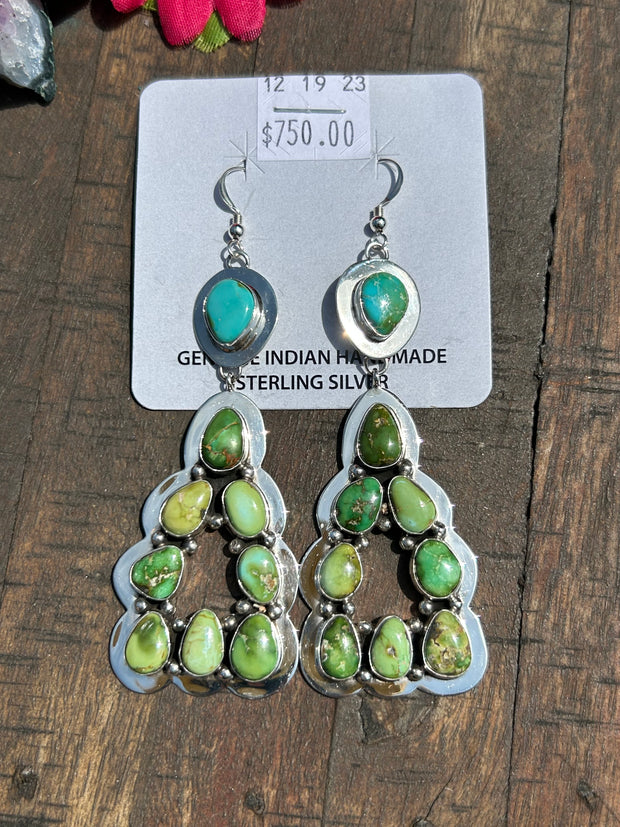 Sonoran Turquoise Dangle Earrings