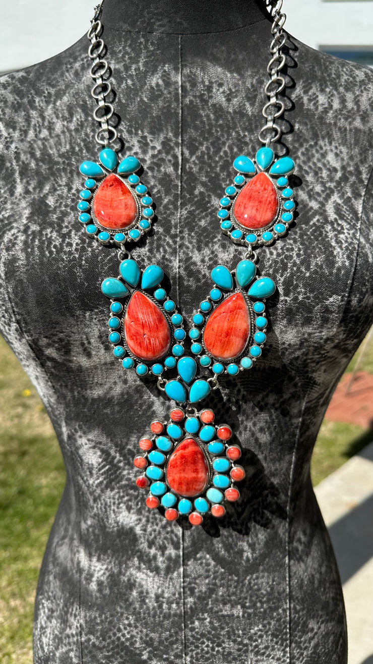Sleeping Beauty and Red Spiny Necklace