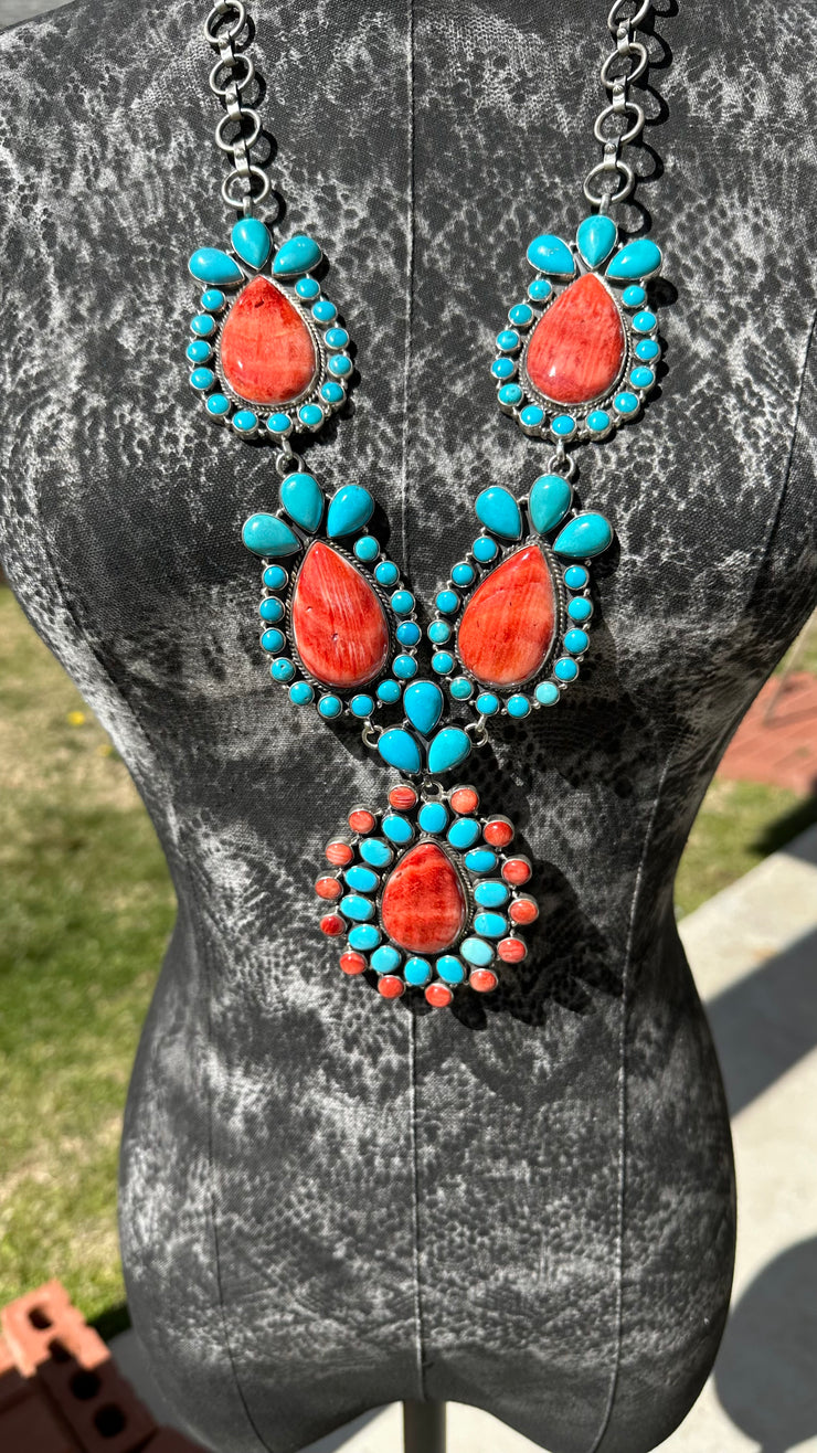 Sleeping Beauty and Red Spiny Necklace