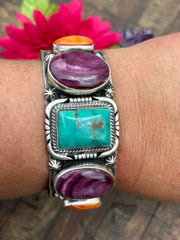 Stamped Multi Color Cuff