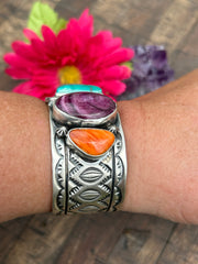 Stamped Multi Color Cuff