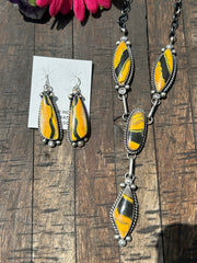 Bumblebee Jasper Lariat Set- A