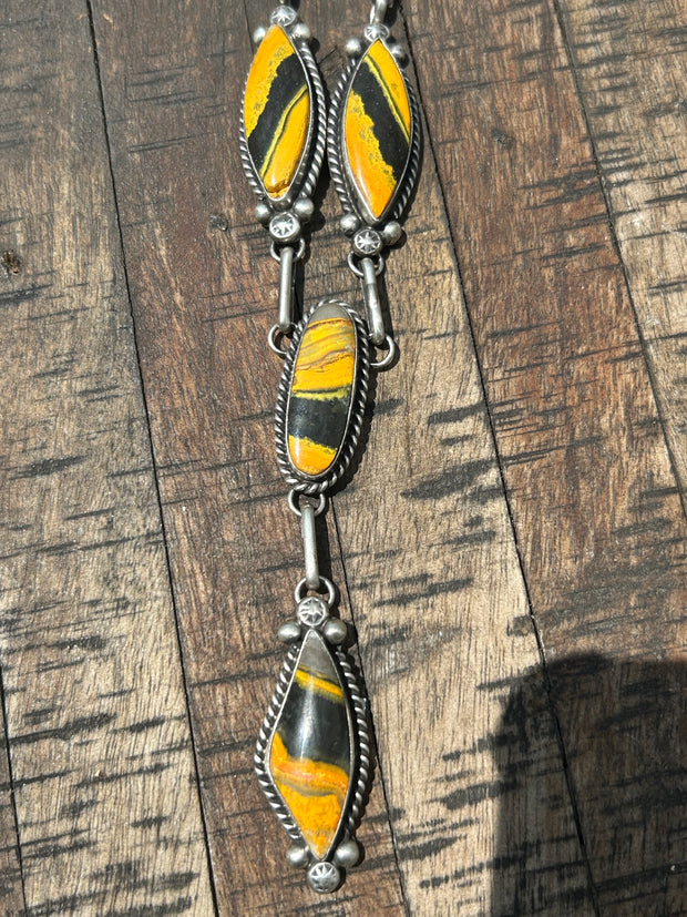 Bumblebee Jasper Lariat Set- A