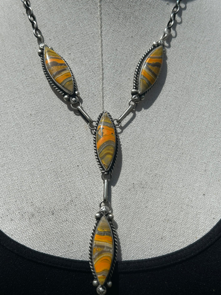 Bumblebee Jasper Lariat Set- C