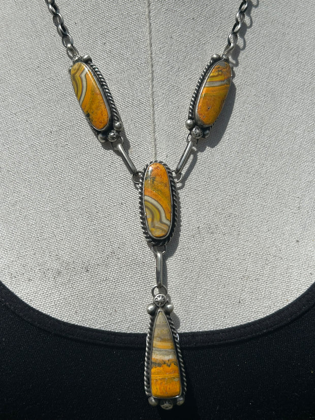 Bumblebee Jasper Lariat Set- B