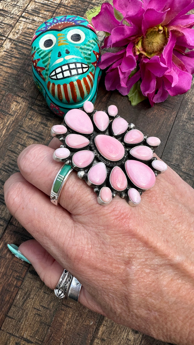 Adjustable "Cotton Candy" Cluster Ring