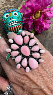 Adjustable "Cotton Candy" Cluster Ring