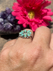 Kingman Cluster Ring Sz 6 1/2