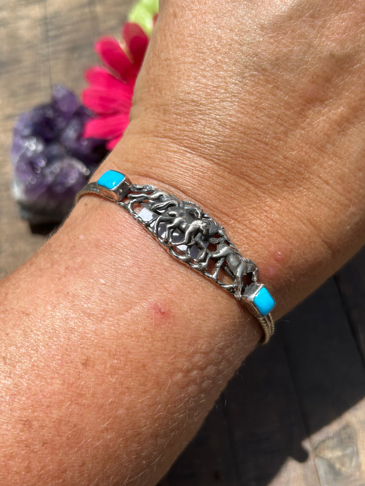 Turquoise Pony Cuff