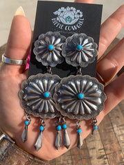 Double Concho Earrings