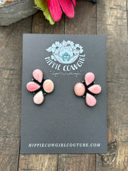 "Cotton Candy" 4 Stone Earrings