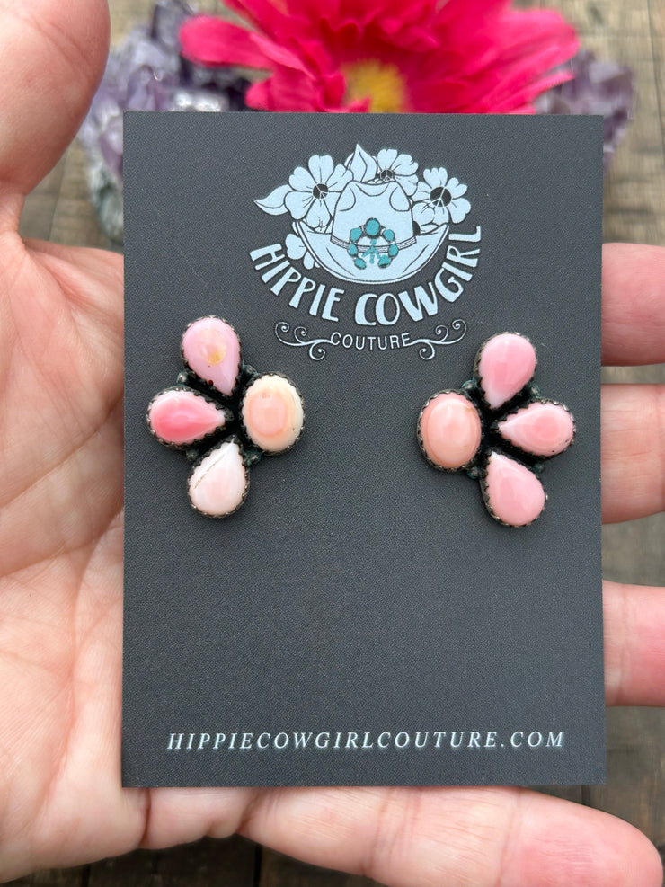 "Cotton Candy" 4 Stone Earrings