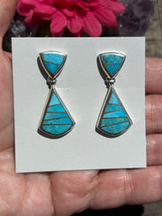 Kingman Inlay Dangle Earrings #2