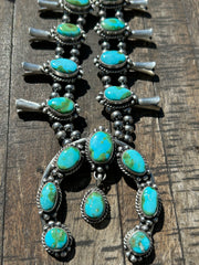 Sonoran Turquoise Squash Blossom Set