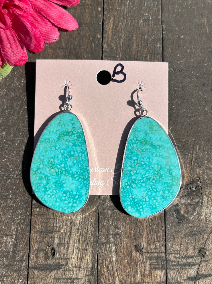 Kingman Slab Earrings- B