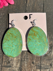 Kingman Slab Earrings- F