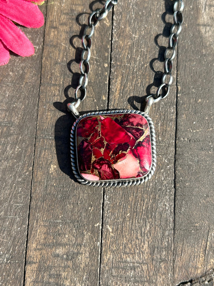 Dahlia Rose Necklace #A