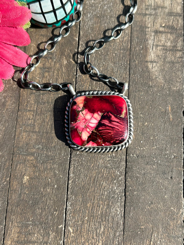 Dahlia Rose Necklace #C