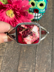 Single Stone Dahlia Rose Cuff #2