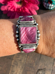 3 Stone Purple Spiny Cuff