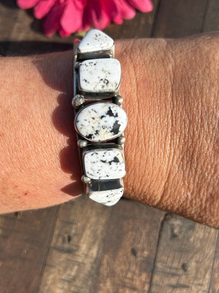 5 Stone White Buffalo Cuff #3