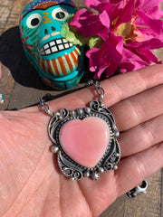"Cotton Candy" Heart Necklace #2