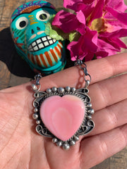 "Cotton Candy" Heart Necklace #1