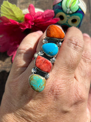 Adjustable Multi-Stone Ring #2