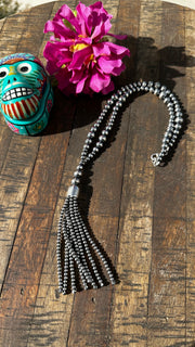 18" "Navajo Style" Pearl Tassel Necklace