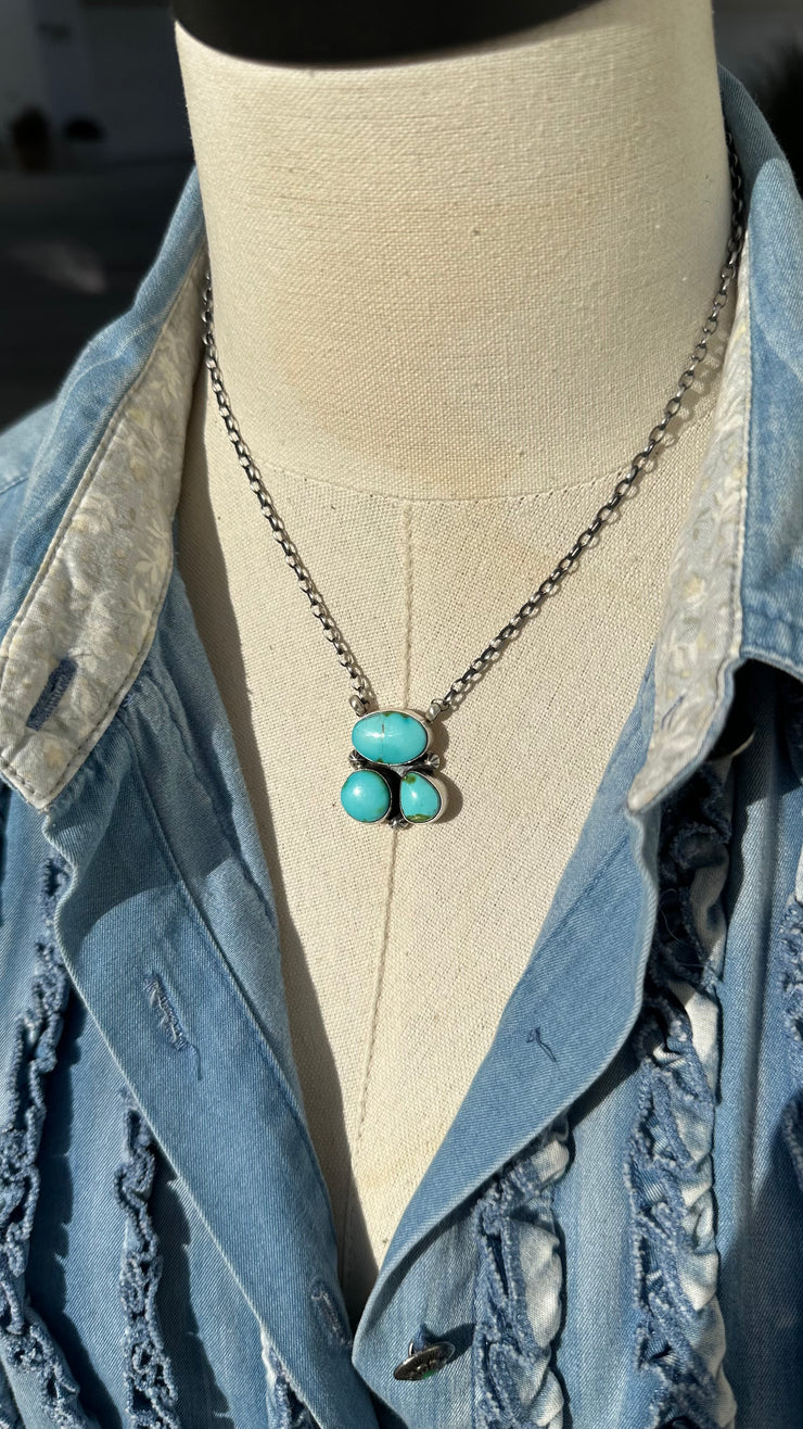 3 Stone Necklace #8