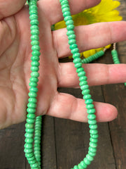 25" Green Turquoise Rondelle Strand #2