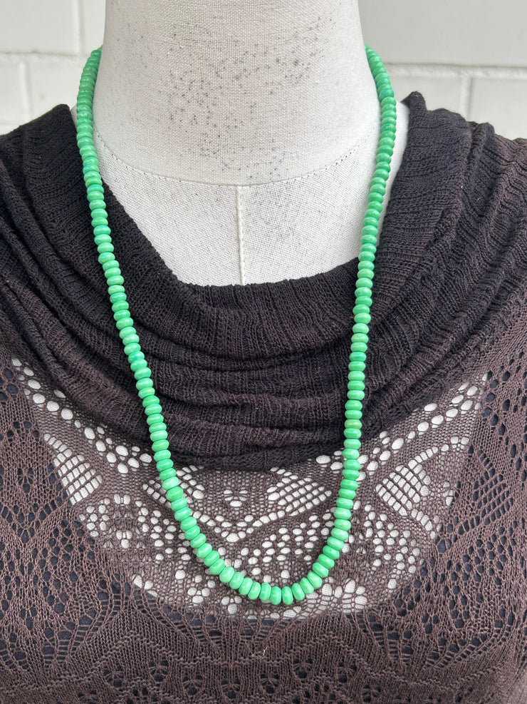 25" Green Turquoise Rondelle Strand #2