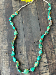 25" Green Turquoise Strand #7