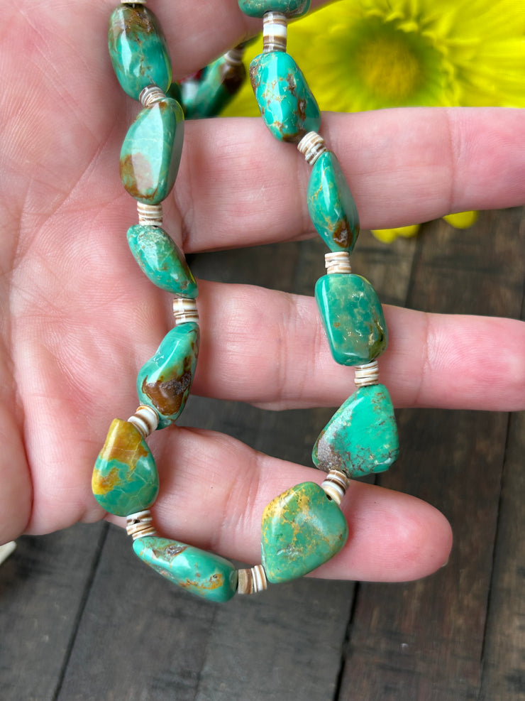 25" Green Turquoise Strand #7