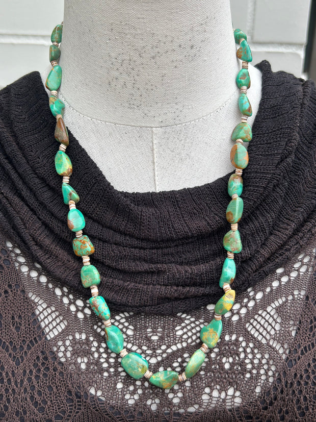 25" Green Turquoise Strand #7