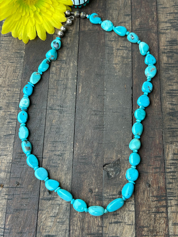 21" Blue Turquoise Strand #22