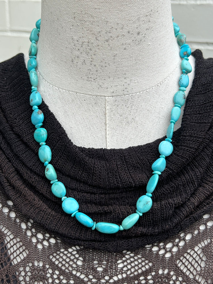 21" Blue Turquoise Strand #22