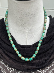 20" Turquoise and Heishi Strand #23