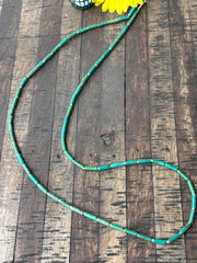 38" Turquoise and Heishi Strand  #26