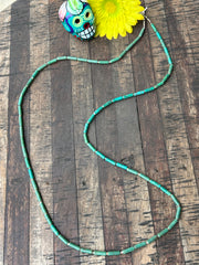 39" Turquoise and Heishi Strand  #27