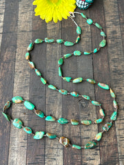 44" Turquoise and Heishi Strand  #31