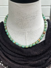 17" Turquoise and Heishi Strand  #33