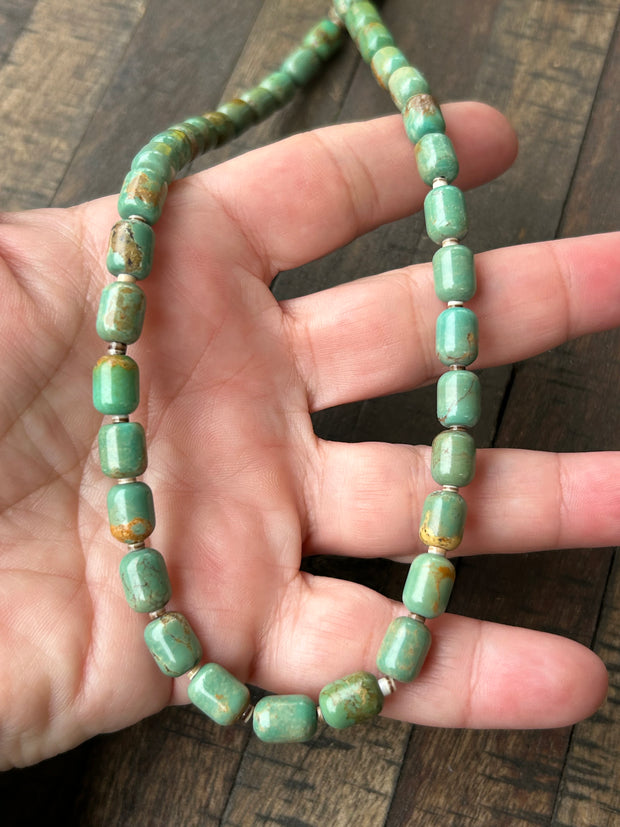 19" Turquoise and Heishi Strand  #34