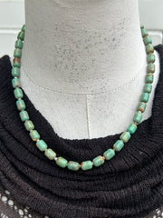 19" Turquoise and Heishi Strand  #34