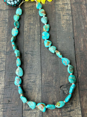 18" Turquoise and Heishi Strand  #35