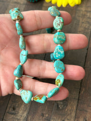 18" Turquoise and Heishi Strand  #35