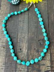 16" Turquoise and Heishi Strand  #37