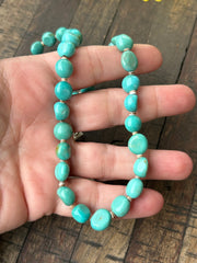 16" Turquoise and Heishi Strand  #37